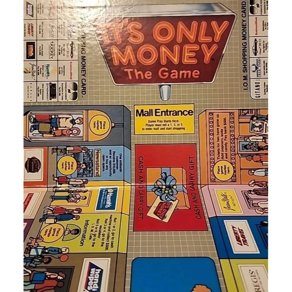 New VTG 1987 It's Only Money The Game Board Game Mall Strategy NEW